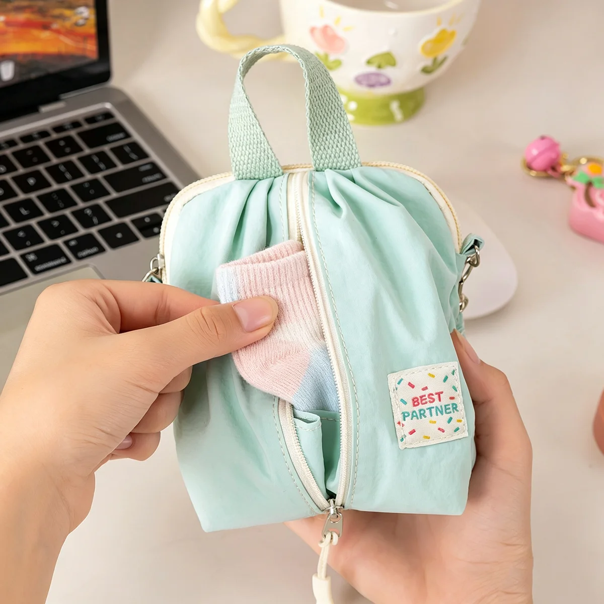 Underwear Socks Storage Bag Small and Portable Travel Cosmetics Storage Bag Short Travel Underwear Socks Organizer Bags view 3
