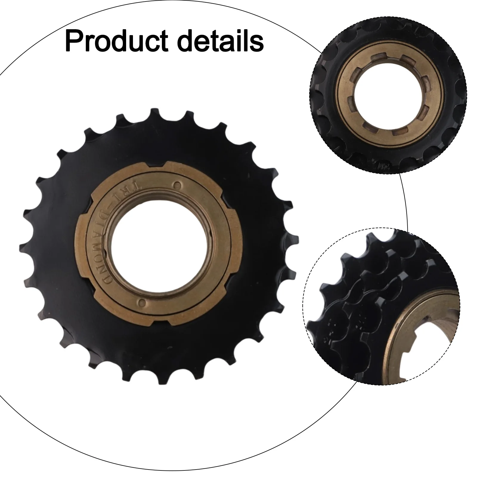 

Bicycle Repair 3 Speed Flywheel 18-21-24T Sprocket Accessory 98.5*15.5mm Simple Installation Versatile Compatibility