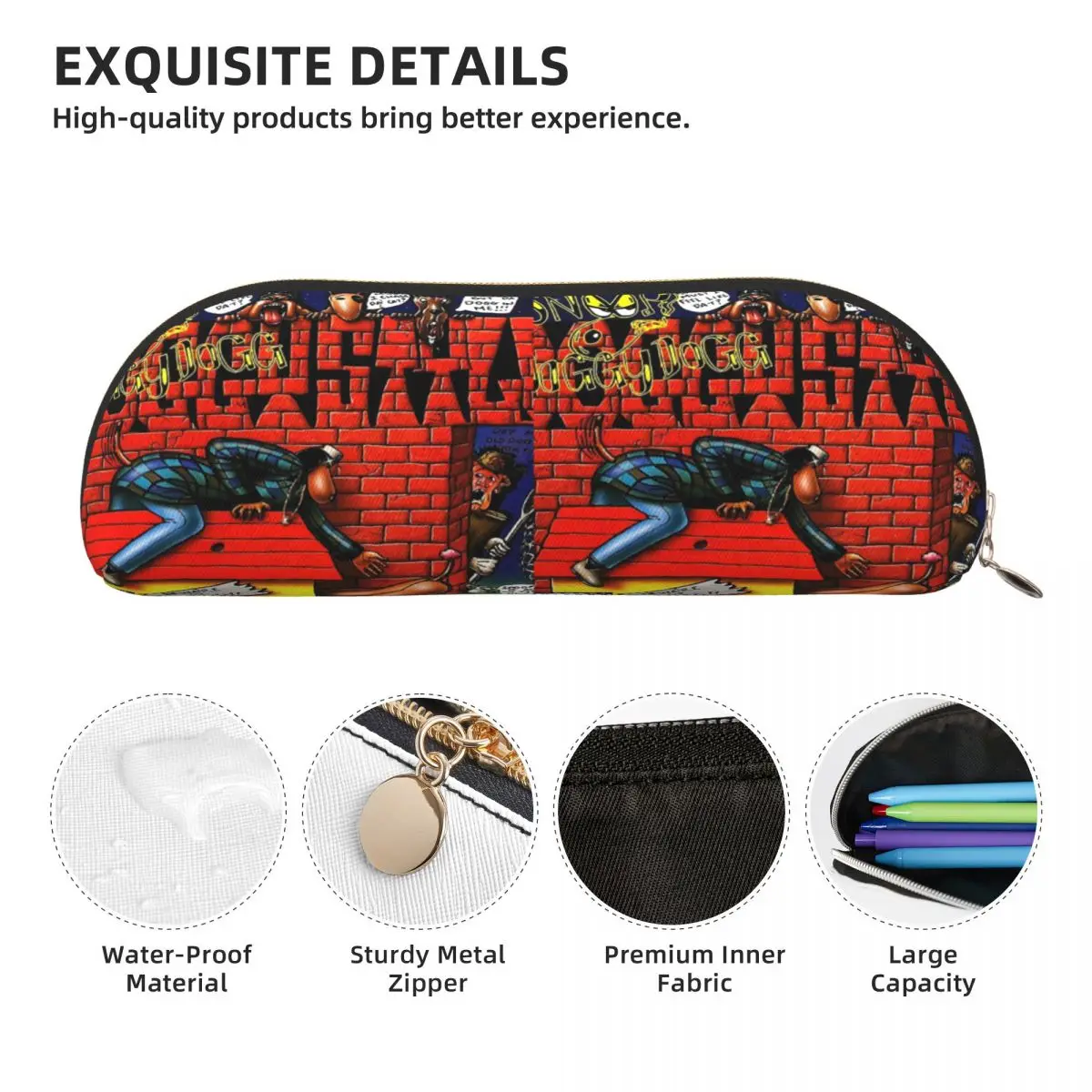 سنوب دوج دوجي ستايل مقلمة حامل قلم تخزين لوازم مكتبية تخزين كبير صندوق القلم حقيبة أقلام رصاص لهدايا الطلاب