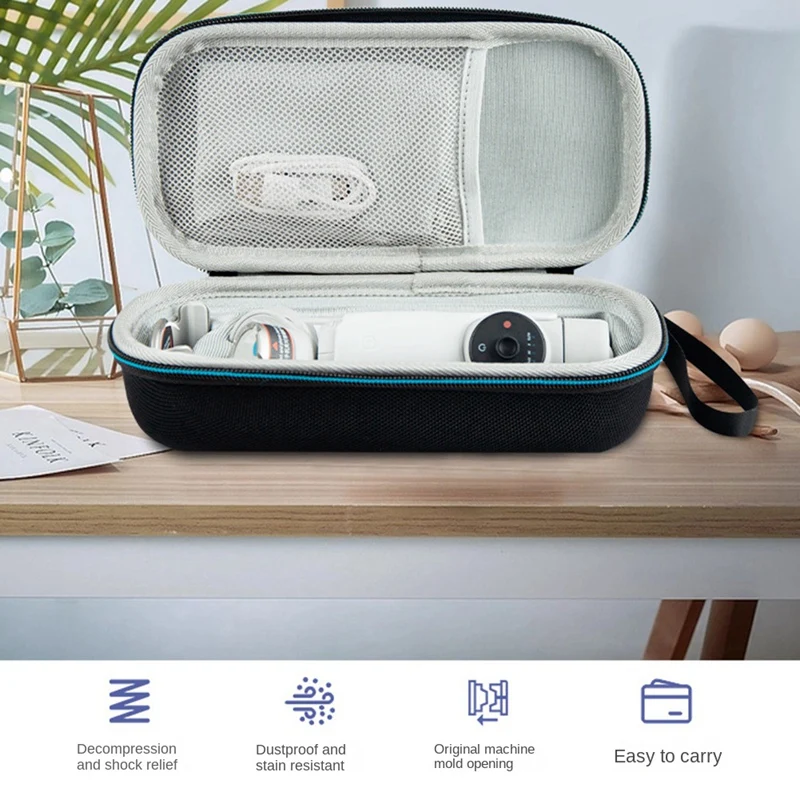 1 Piece Protective Case Anti-Stress Shockproof Case With Storage Mesh Bag Fit For Insta360 Flow AI-Powered Phone Stabilizer