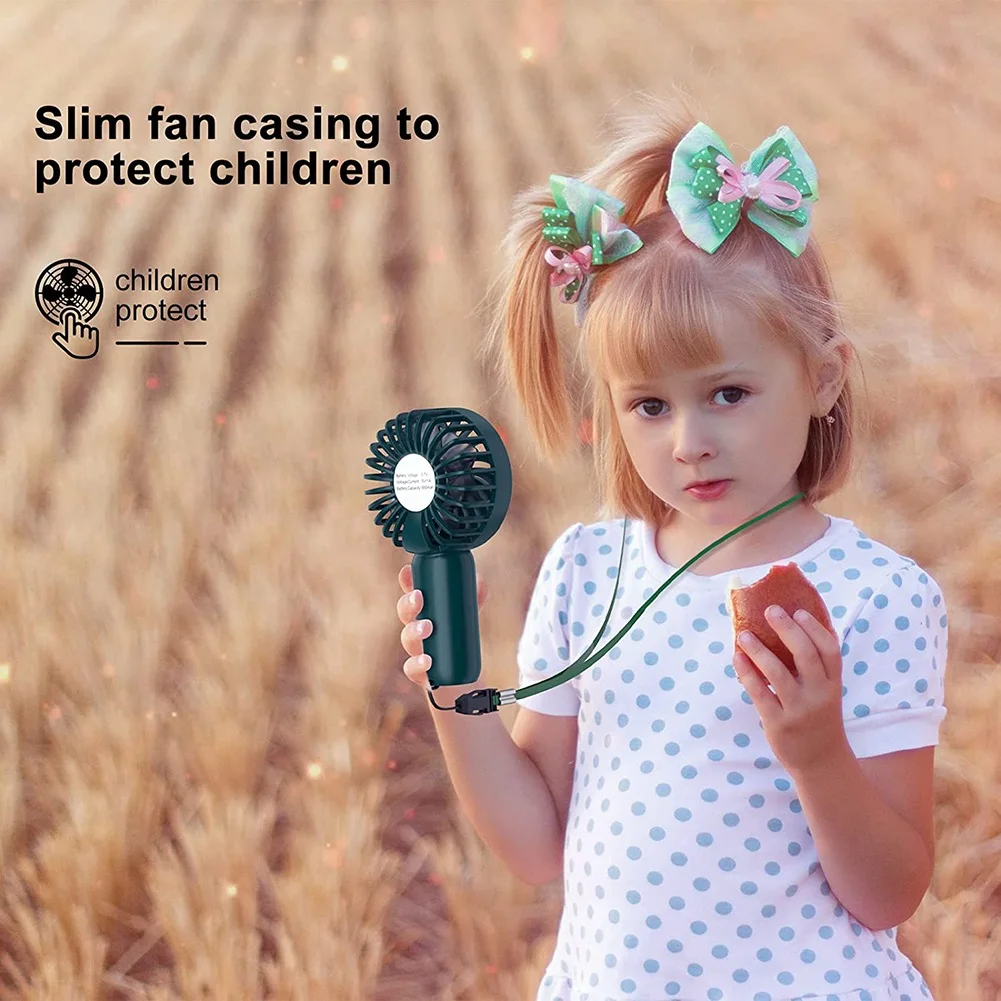 Hot Selling Handheld Fan,Personal Portable Hand Fan With Rechargeable Battery,Cooling Fan With 3 Adjustable Speed, For Kids,Home