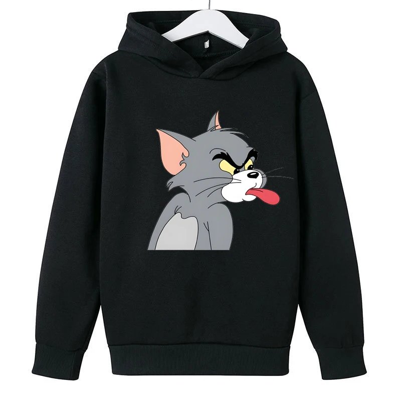 Sports Clothing Tom And Jerry Cartoon Hoodies Autumn Casual Fashion Pullovers kids clothes girls And Boys Long sleeve Sweatshirt