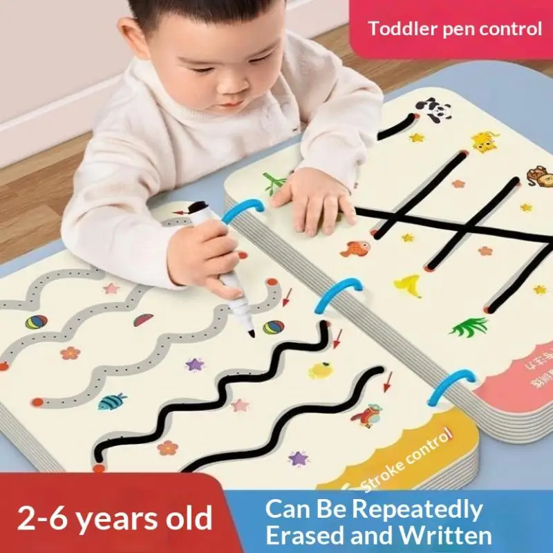 144 Pages Tracing Book For Kids Erasable Coloring Book Writing Practice Workbook School Season Deal