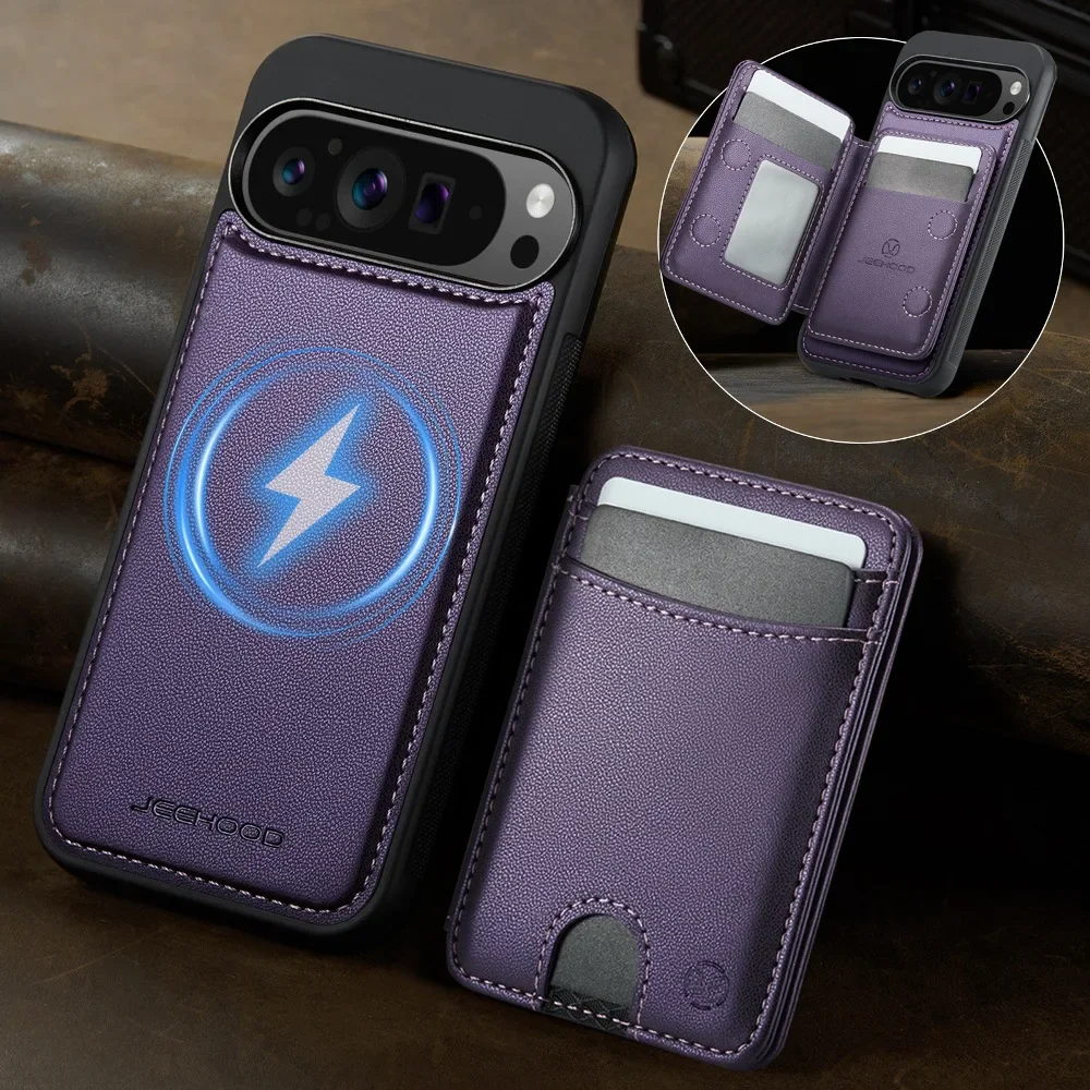 Back Magnetic Detachable Phone Case for Google Pixel 9 10 Pro XL/9a with Support Wireless Charging