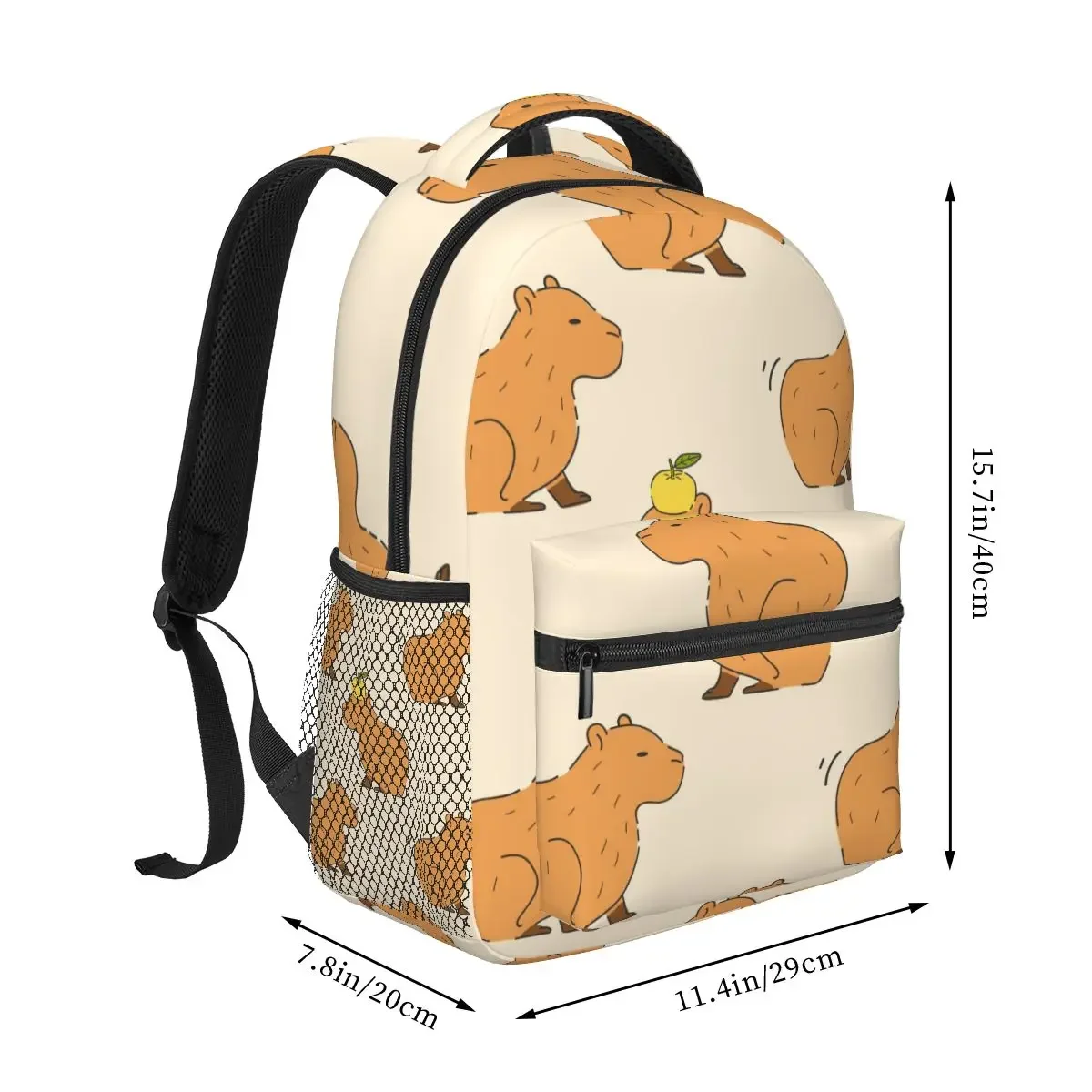 Cute Capybaras Backpack Women Men Large Capacity Backpack Outdoor Travel Bag Casual Backpack