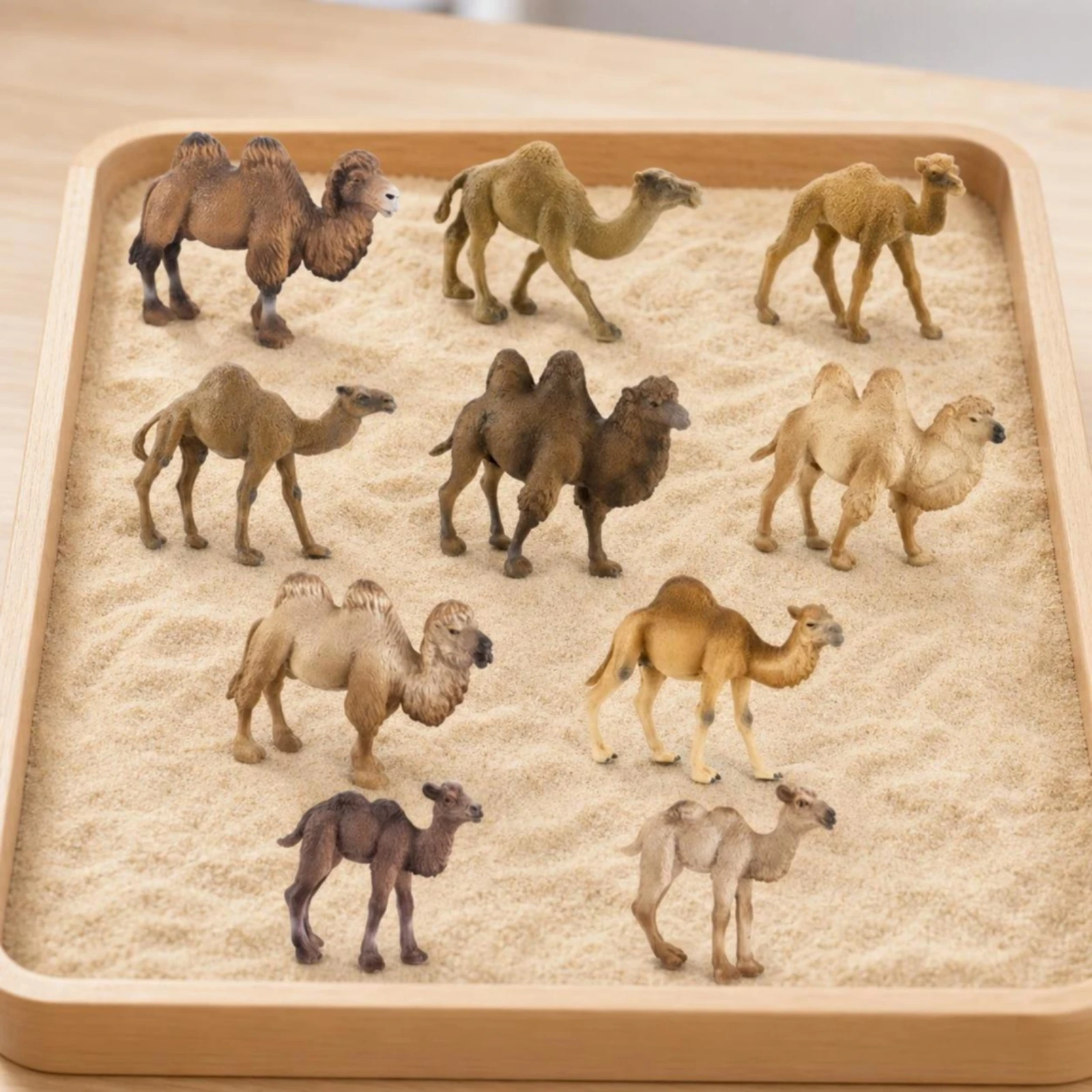 10 Pieces Camel Figurine Mini Camel Figure Dromedary Figurine Collectible Desert Animal Figure Adorable for Hobbyists, Dioramas