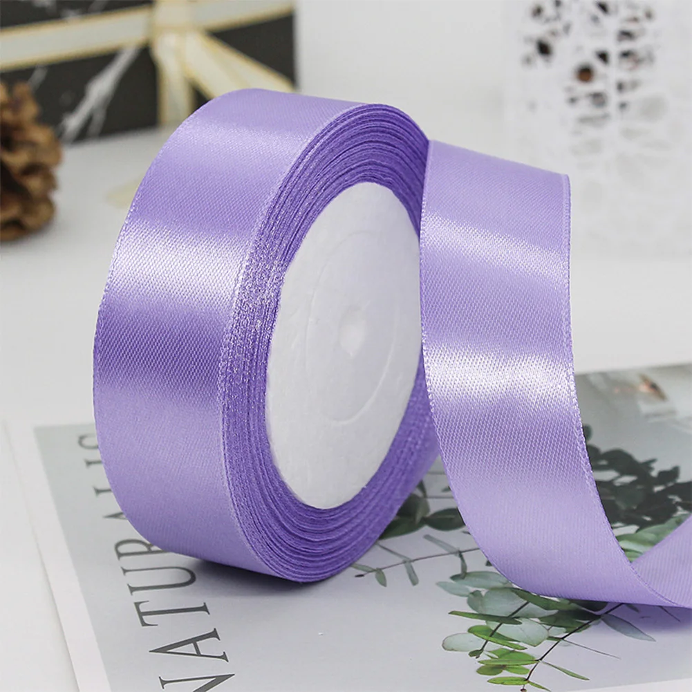23meters/roll Satin Ribbon For Birthday Present Packing Wedding Christmas Decorations DIY Flower Decorate Cake Bread Box