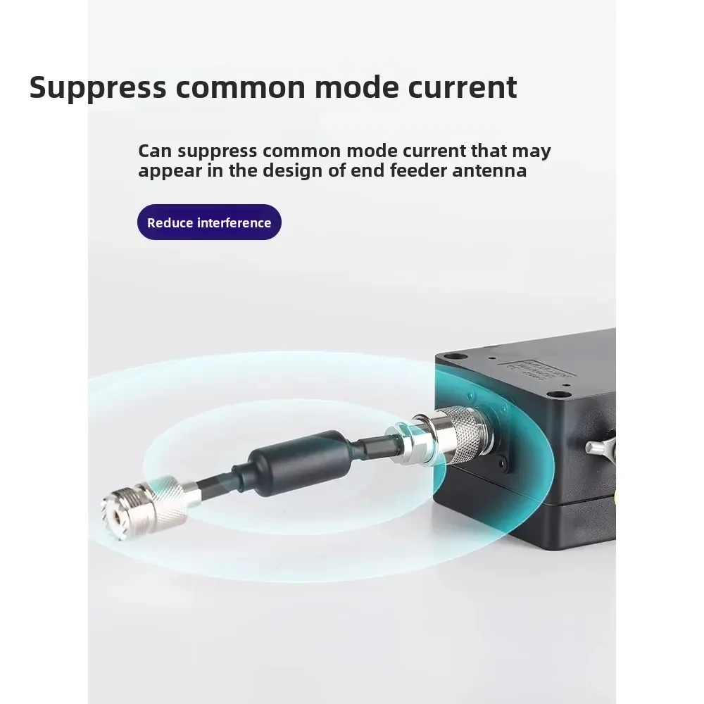 New A-RWS Radio Wave Stabilizer 1-300MHz Ferrite Core HF Radio Station Anti-interference and Standing Wave Reduction