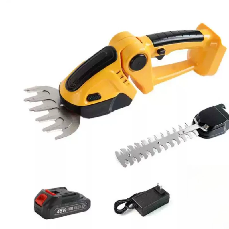 Electric mini hedge trimmer, handheld rechargeable lithium battery whole hedge trimmer, pruner, lawn trimmer