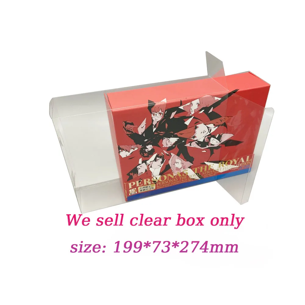 Transparent PET Protective cover For PS4 P5R for Persona5 the royal game limited edition clear storage display box case