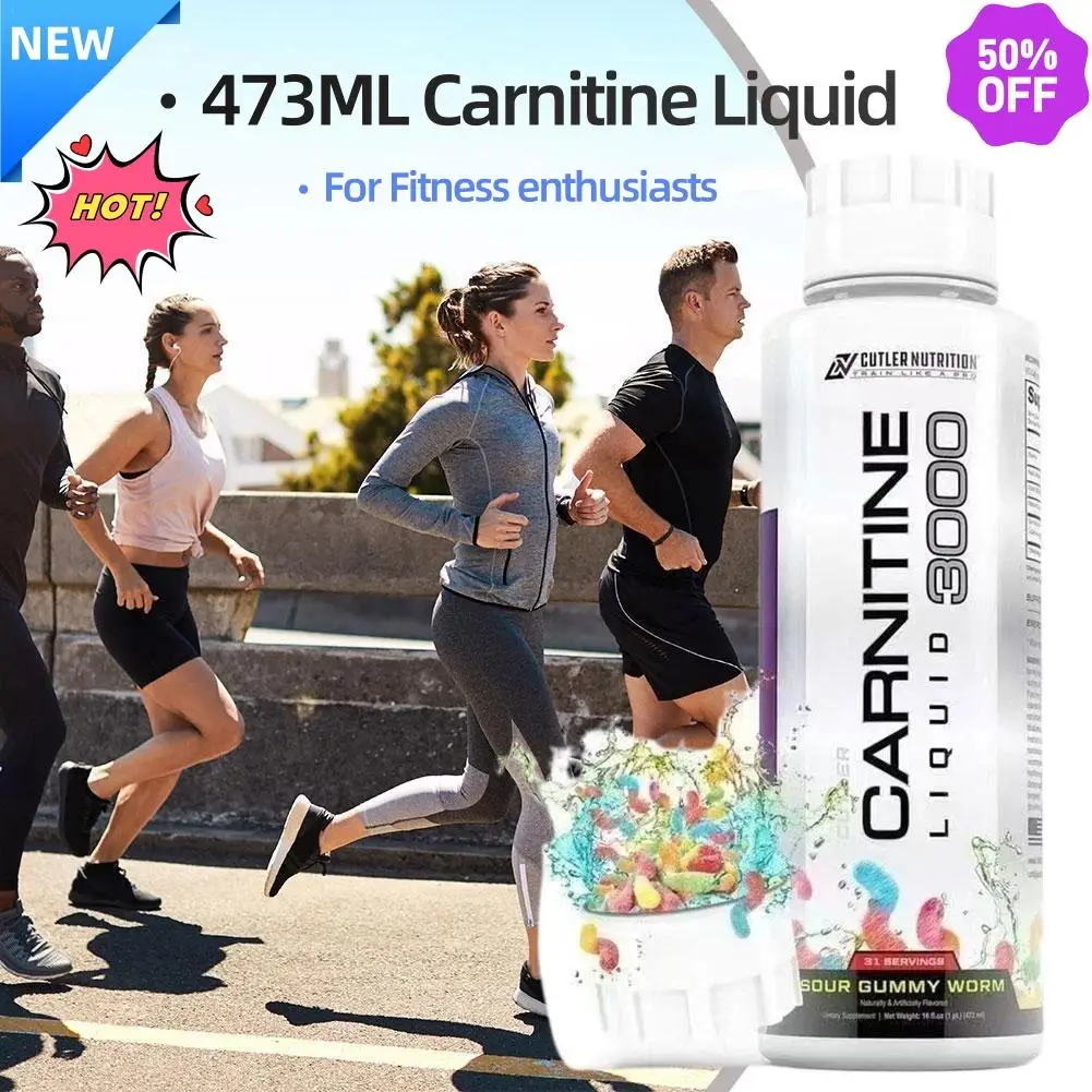 Líquido de carnitina de 473ml que promueve el metabolismo lípido, sustancia Natural, adecuado para hacer ejercicio regular, productos para el cuidado de la salud de personas