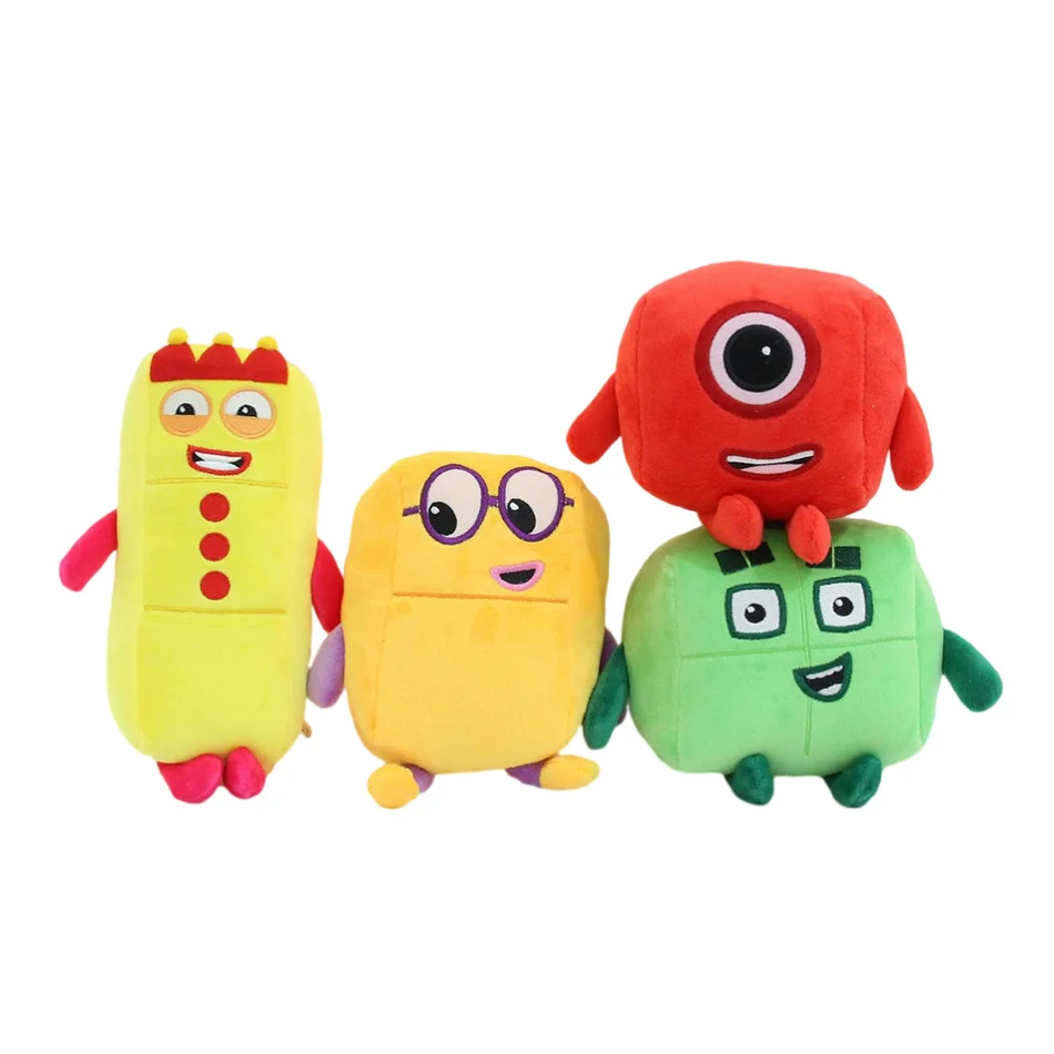 Numberblocks Plush Toy 14--30cm Cartoon Peripheral Throw Pillow Soft Kawaii Doll Stuffed Toy Decoration Christmas Present gifts