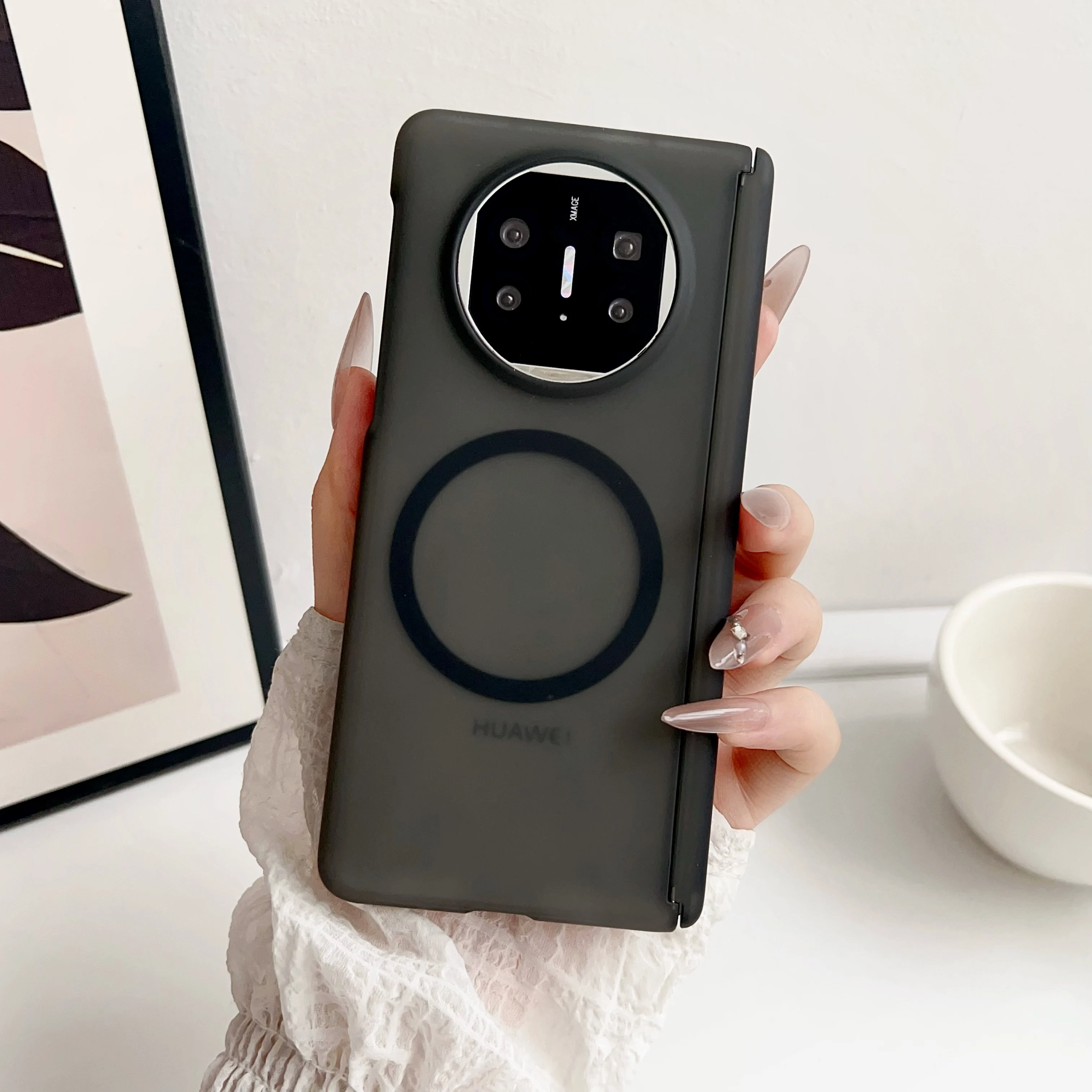 

Для Huawei Mate X6 X5 X3 чехол Защитная задняя крышка Модные матовые прозрачные средние защитные чехлы для мобильных телефонов