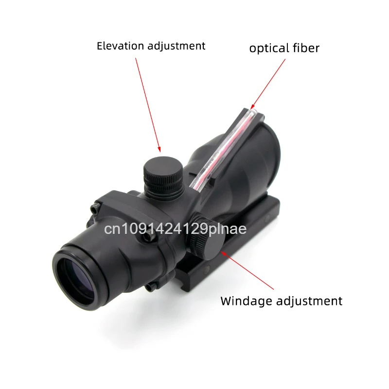 Adjustable 4x32 Red Dot 1x 4x Scope R-MR Red Dot Tactical Scope 20mm Rail Scope for Glock Hunting