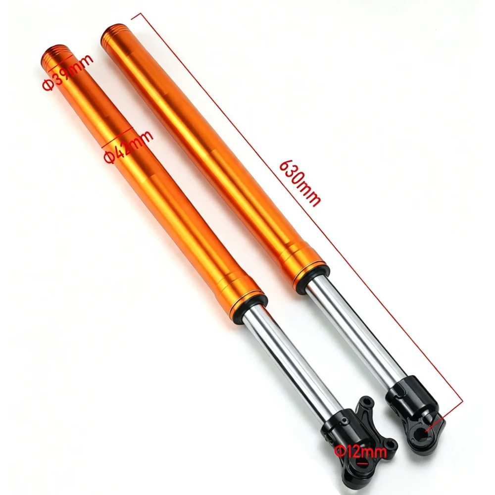 630MM Inverted Front Fork Shock Absorber, 39MM/42MM, Fits Apollo Kawasaki Mini Dirt Bikes