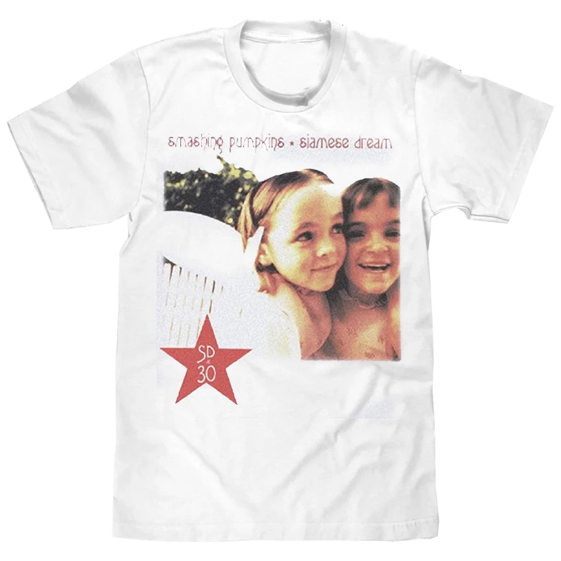 

1996Smashing Pumpkins Rock American Винтаж Мужская короткая футболка с прямым инъективом Футболки с графическим рисунком Мужская одежда