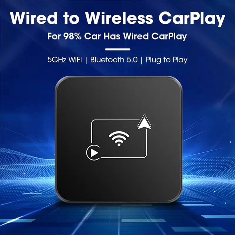 

B16C-Wireless Carplay Wireless Android Auto Box 2.4G&5.8Ghz Wifi Bluetooth Auto Connect Plug And Play For Car