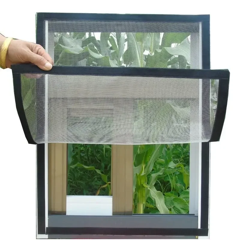 

Anti-mosquito window screen mosquito net custom invisible self-adhesive mosquito net curtain net mosquito net window