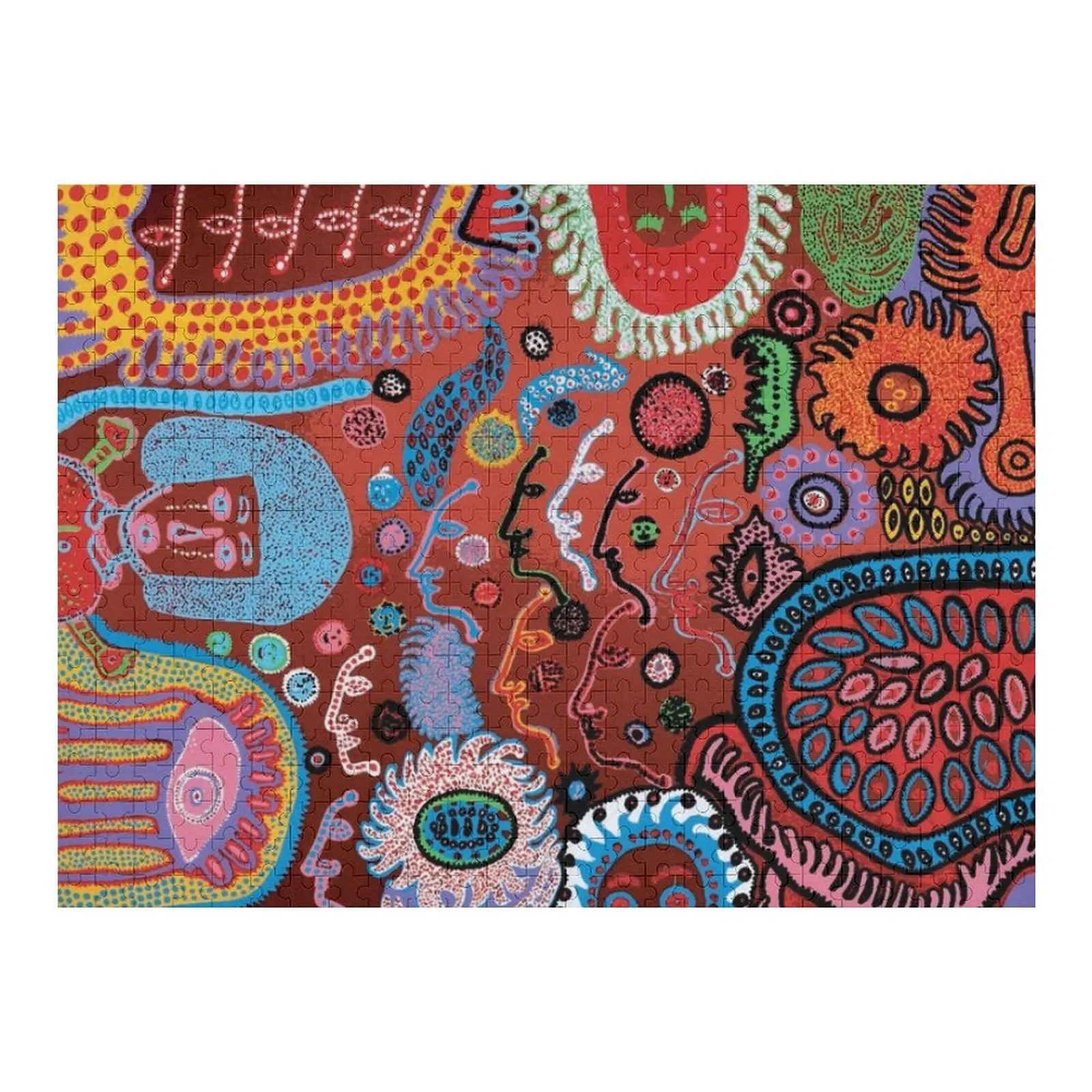 

yayoi face art Jigsaw Puzzle Customized Picture Wooden Boxes Puzzle