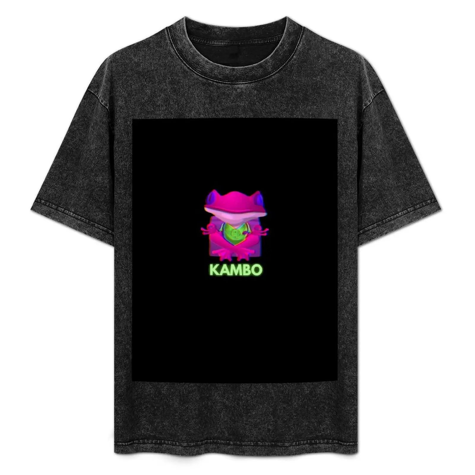 Kambo Plant Medicine Meditating Psychedelic Frog T-Shirt quick drying shirts graphic tee men t shirts high quality