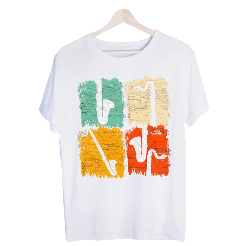 Men's Musical Instrument Graphic Tee, Short Sleeve Crew Neck T-Shirt for Casual Streetwear and Daily Outfits