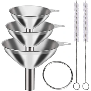 Stainless steel wine filter, lifting spoon, funnel, large and small diameter, spoon of spill, kitchen 8 MAIN SALES ENBUDO - №3