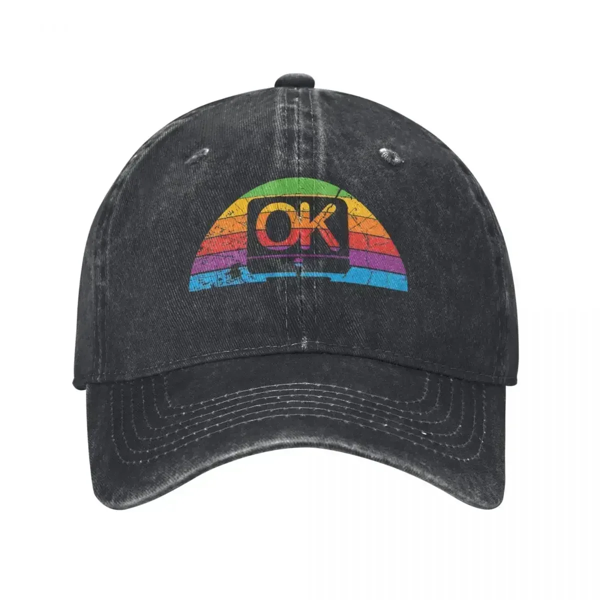 OK Computer Dark Radiohead Men Women Baseball Caps Rock Band Distressed Denim Hats Cap Classic Outdoor Activities Gift Sun Cap