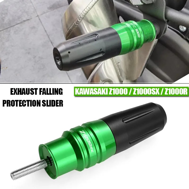 

Motorcycle CNC Crash Pads Exhaust Sliders Crash Protector For Z1000 Z1000R Z1000SX Z 1000 SX With logo