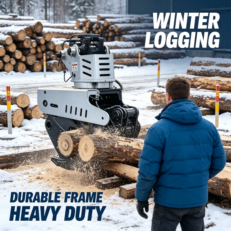 Automatic Tree Removal Equipment With Hydraulic Cutter Attachment For Excavator And Professional Land Clearing