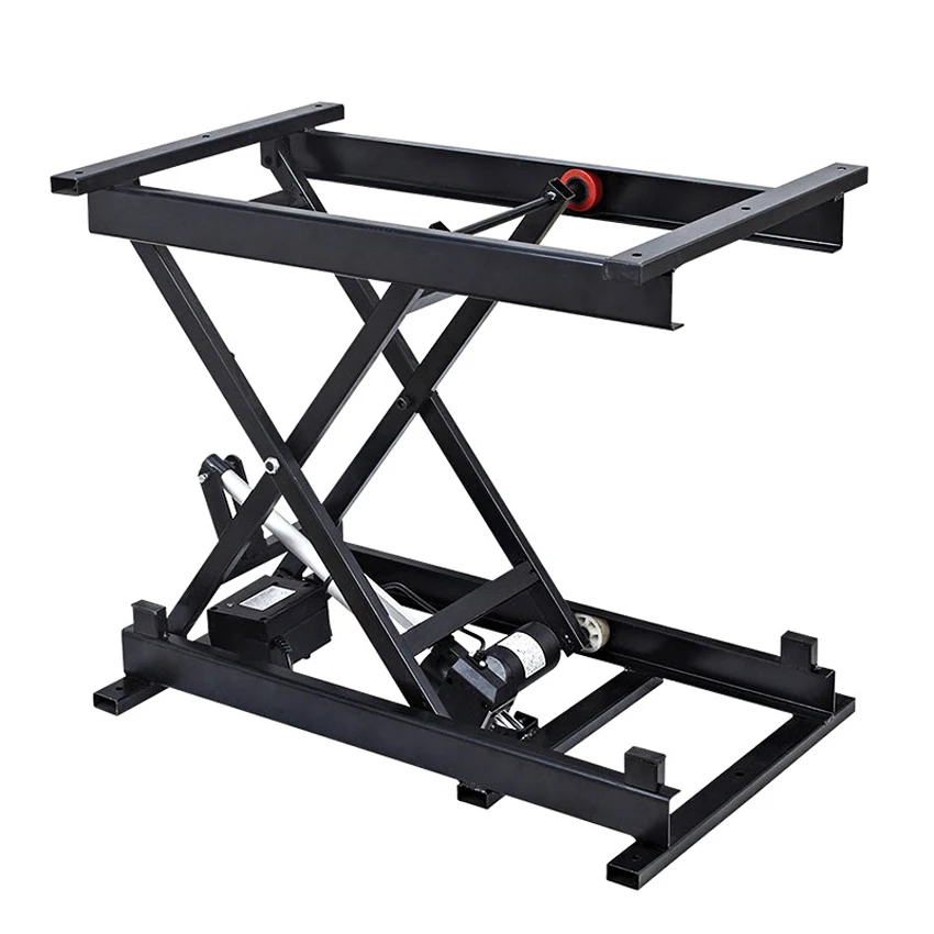 

220V Electric Lifting Coffee Table Folding Bracket Custom Smart Dining Table Hardware Lifter Iron Frame Bear 30-100kg optional