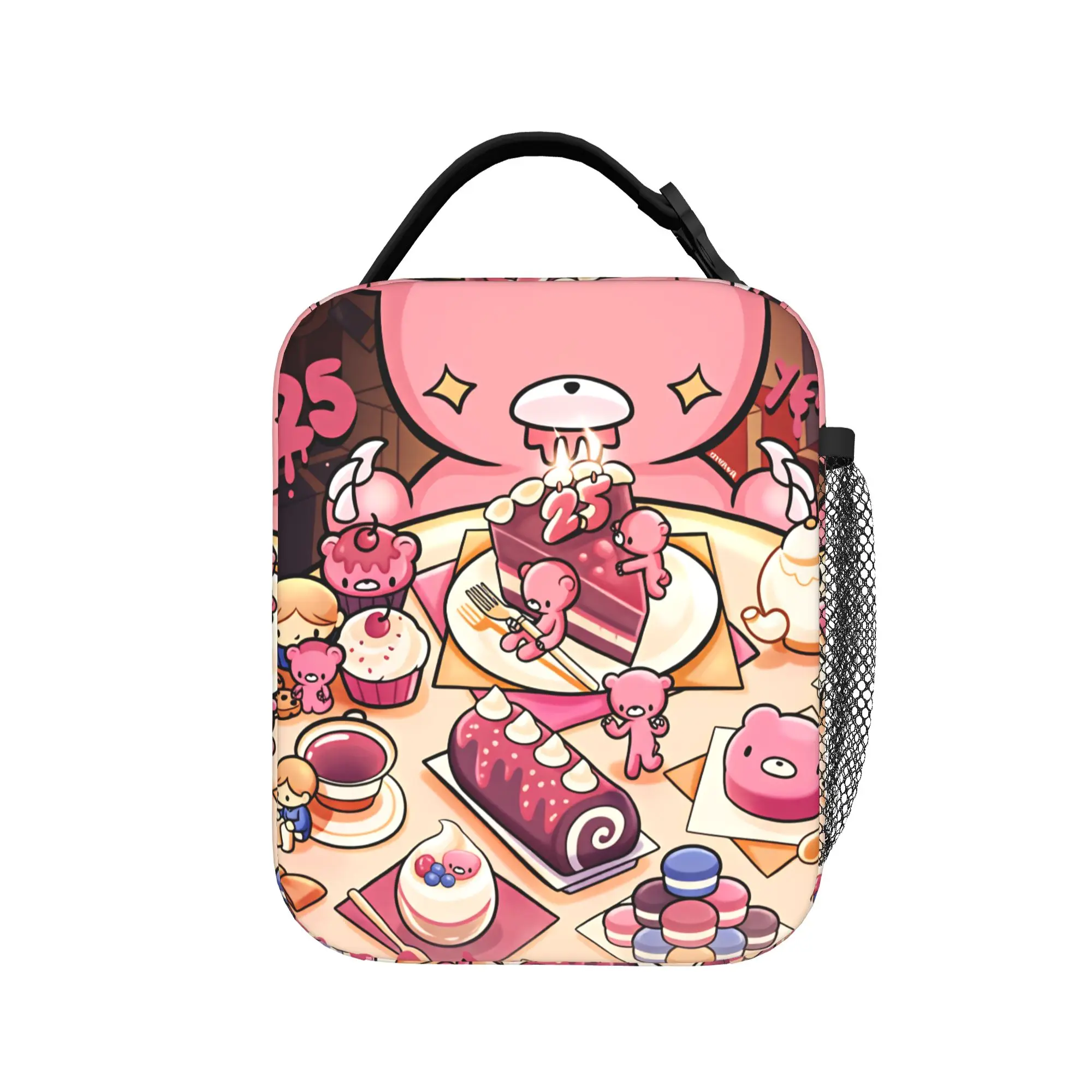 Cartoon G-Gloomy Bear  Lunch Bag  Fashion Lunch Box For Unisex Office Portable Cooler Bag Oxford Print Tote Food Bags