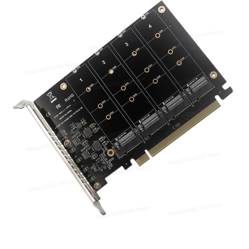 Key SSD To PCIE16X Adapter Card Signal Splitting Array Card