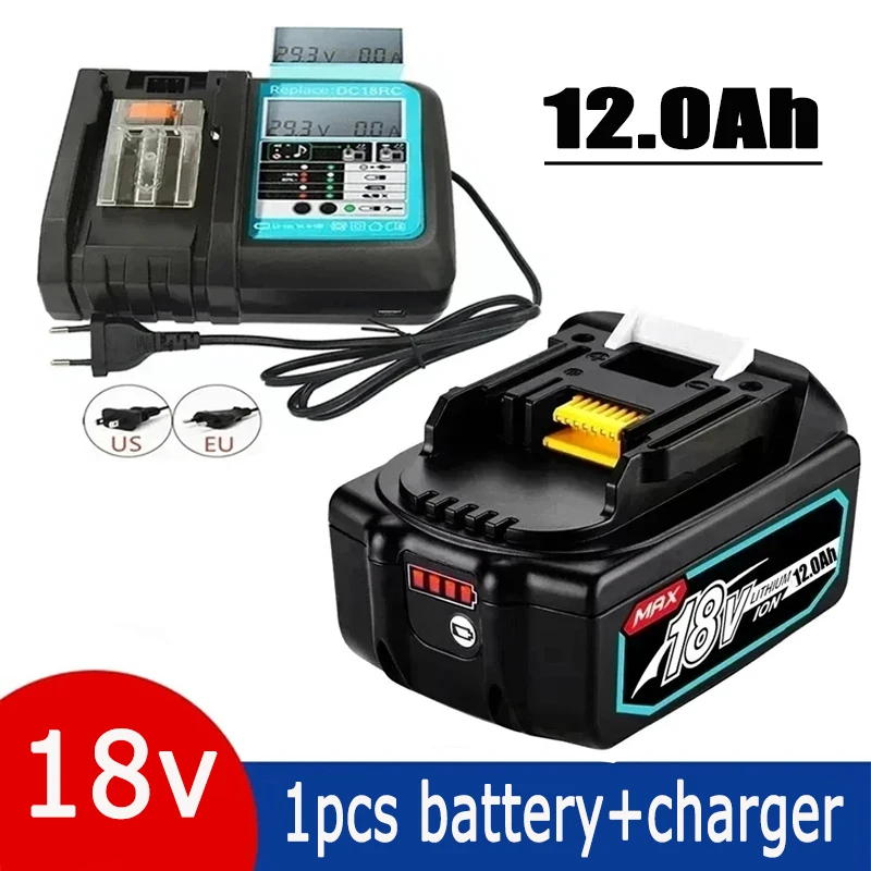 

Original 18V 12000mah Battery 18650 Lithium-ion Cell Suitable For Makita Electric Tool BL1850 BL1830 BL1860 Fast Delivery