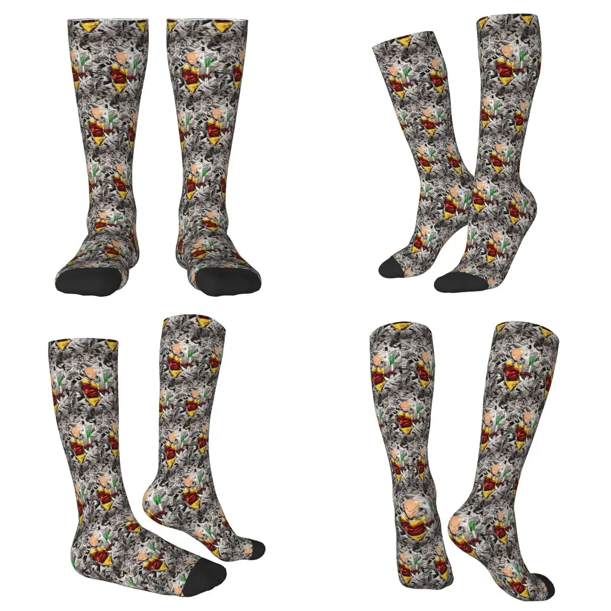 

All Seasons Anime One Punch Man Socks Harajuku Crew Socks Hip Hop Stockings for Men Women