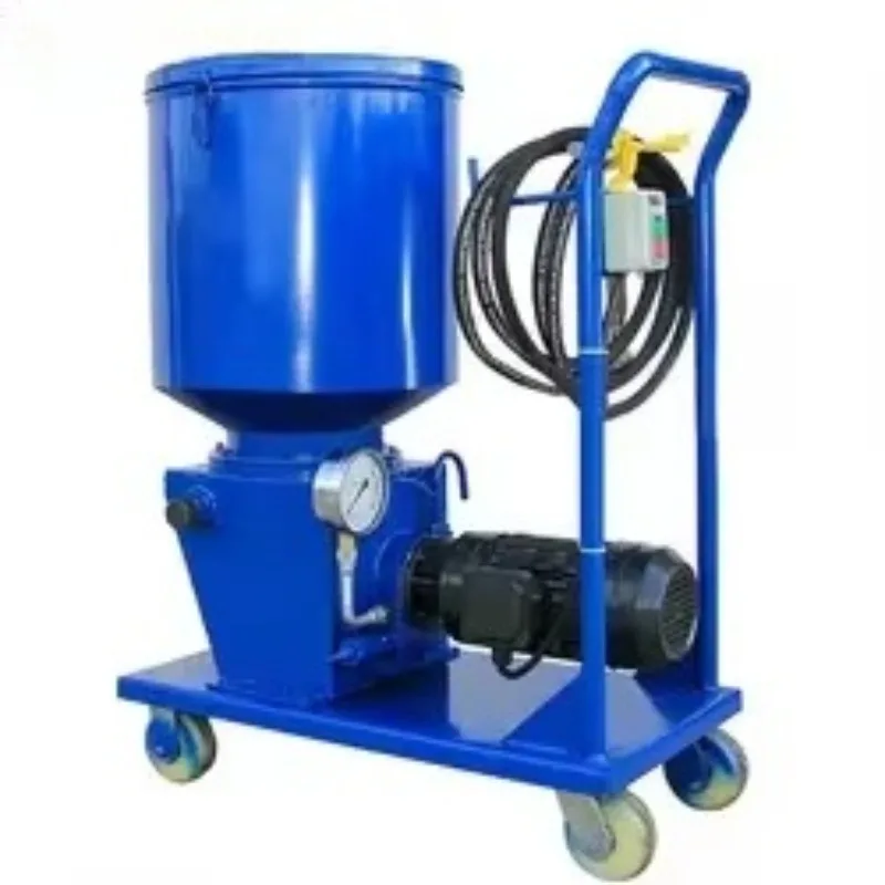 Powerful Cast Iron Electric Lubricating Pump Multipoint Dry Oil Mobile Piston Structure