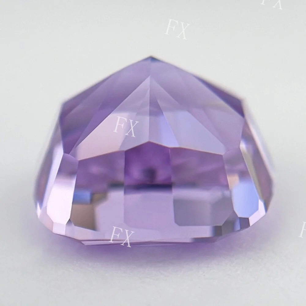 9A Top Quality Cushion Shape Ice Flower Cut L-Purple Stone Synthetic Gems Cubic Zirconia Beads For Jewelry 6x6~12x12mm Wholesale