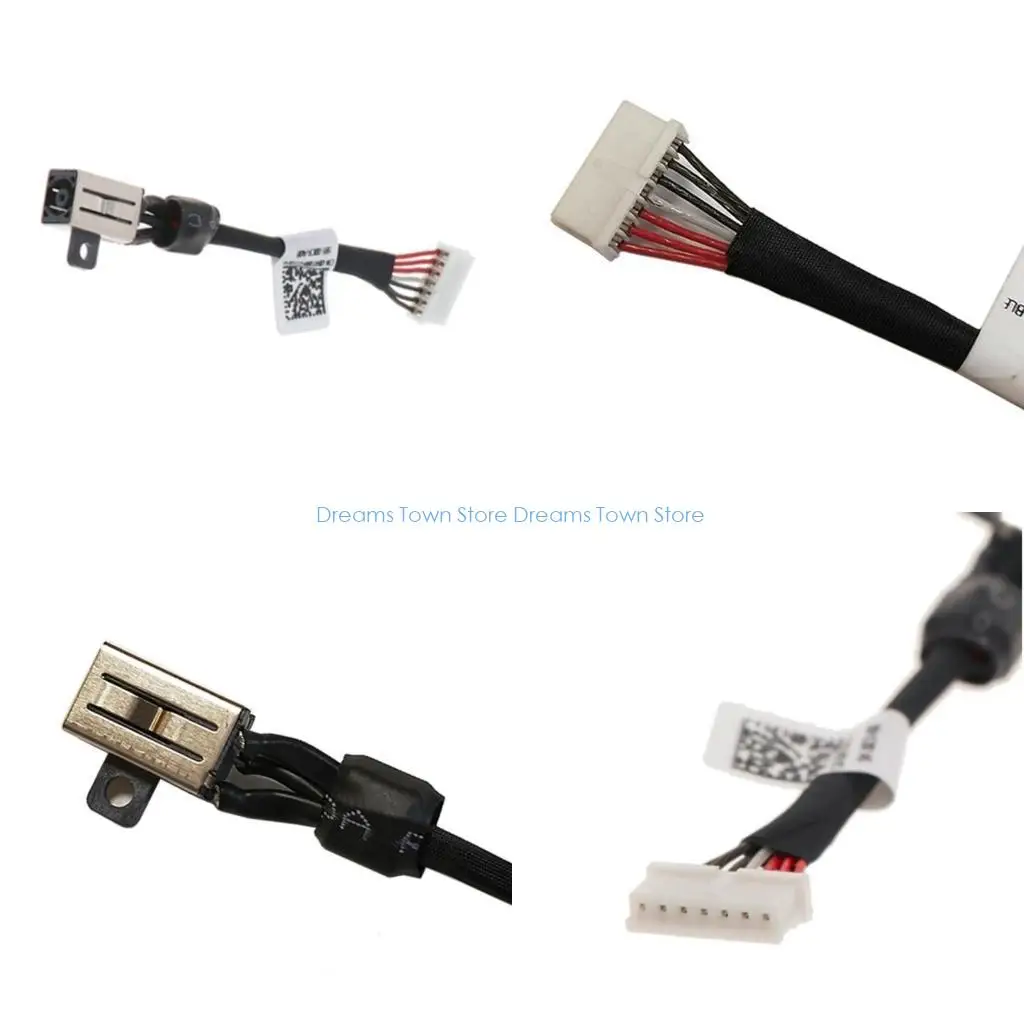 

HX6A Power with Cable Laptop Power Socket Replacement for XPS 15 9550 9560