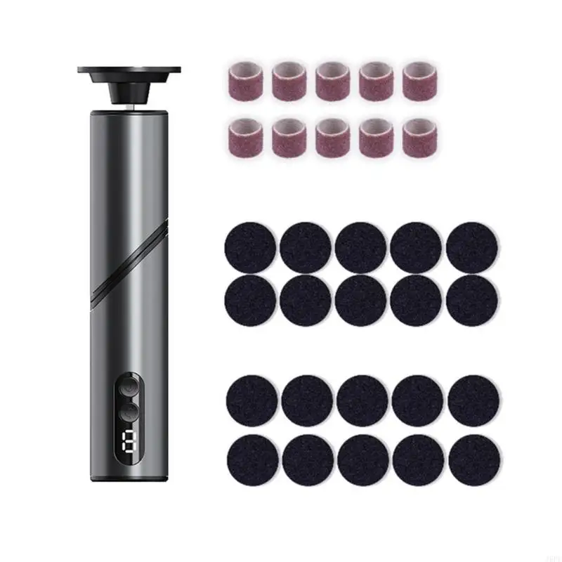 J6PE Rechargeable Electric Foot File With 1800mAh Battery And 3 Modes For Dead Skin Removal
