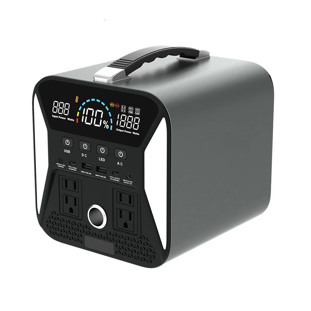 

Portable Power Station 300W Lithium Battery AC DC USB Output Car Jump Start For Outdoor Camping/RV