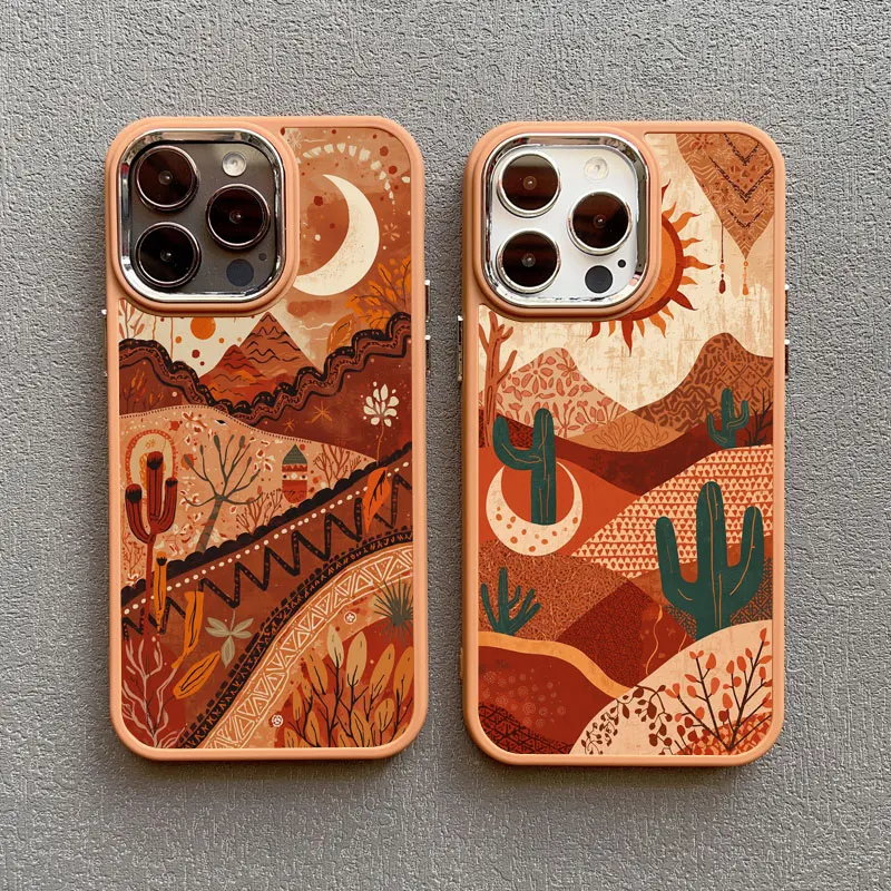 

Mountain and Water Painting Silicone Phone Case For iPhone 16 Pro Max 11 12 13 Pro Max 14 15 Pro Max Plus XR XS X 7 8 SE2 Covers