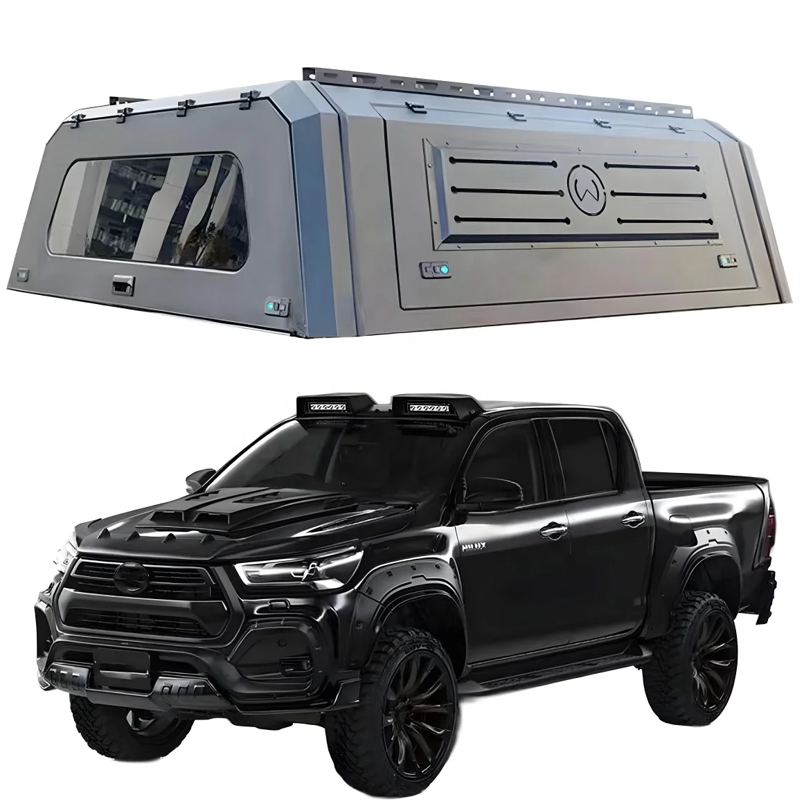 

Выдвижной жесткий навес из алюминиевого сплава для Toyota Cruiser LC200 FJ Cruiser для Hilux Pickup Truck, запирающий чехол для кровати для Campe
