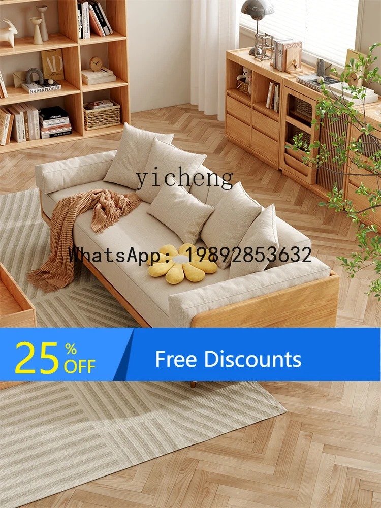 AA  solid wood folding sofa bed dual-purpose small double telescopic pull-out multi-functional sofa
