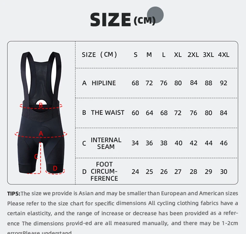 YKYW Elastic Interface Herren Radsport-Trägerhose, Sommer, atmungsaktiv, Fahrrad-Shorts, 7-Stunden-Reiten, Fahrrad-Trägerhose, Outdoor-Bekleidung – Detail 2