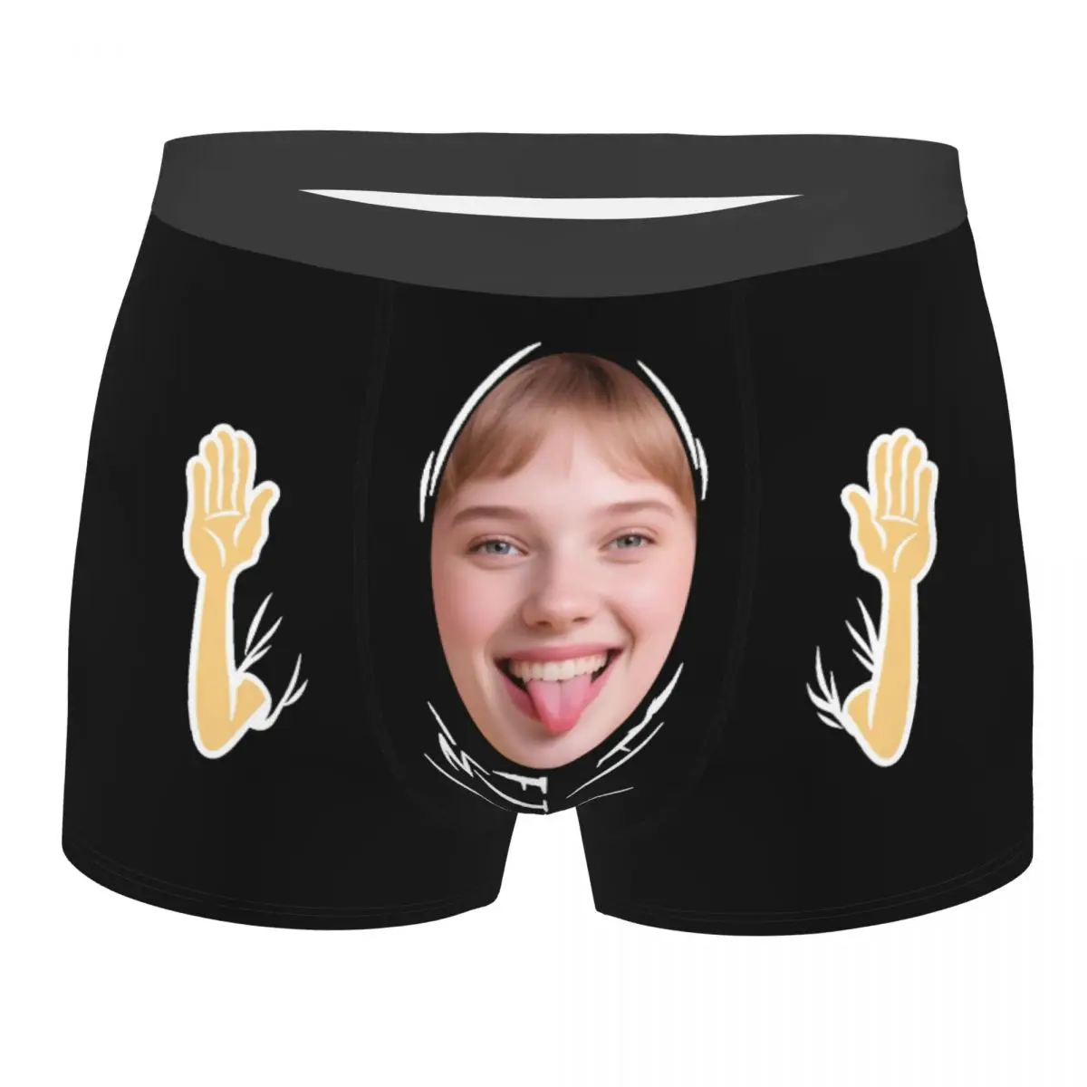 

Personalized Custom Face Photo Valentine'S Day Underwear Men For Husband Printed Design Your Own Boxer Shorts Panties Briefs