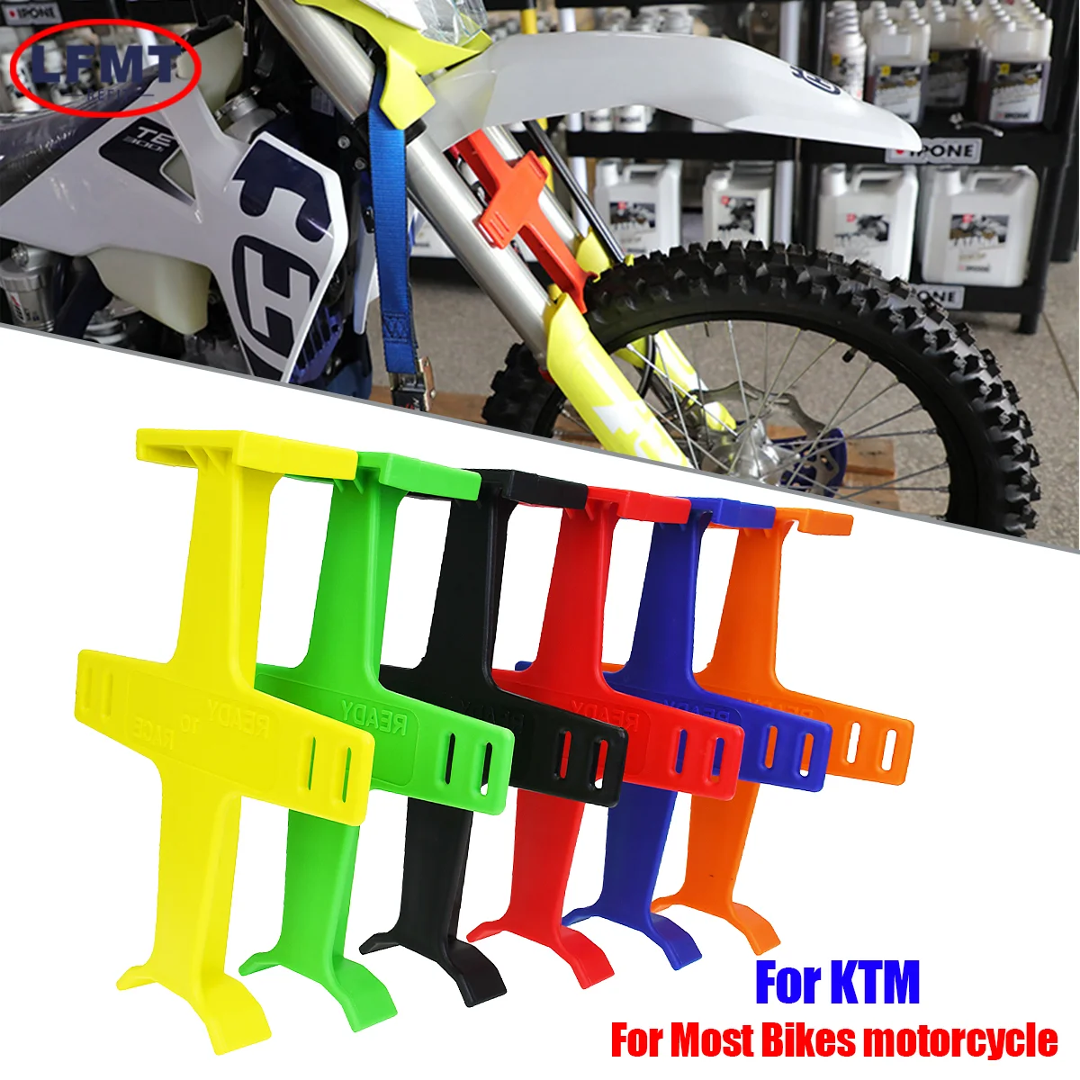 Bracket ABS Fork Guard Suspension Motocross accessories Protection Shock Absorber Transportation Protector Brace Stand Universal