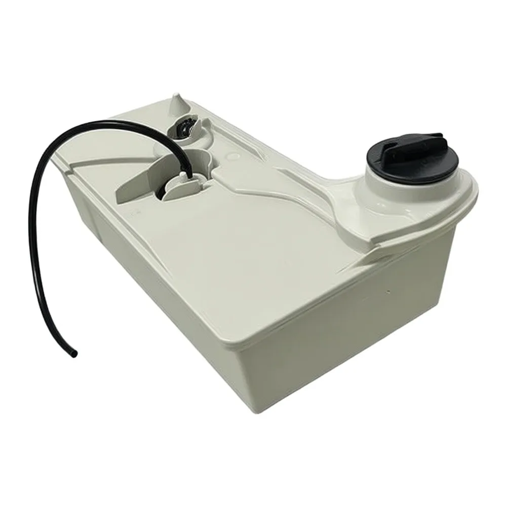 For Outdoor Power Tools White Black Fuel Tank Gas Canister Robust Plastic Construction Seamless Integration Design