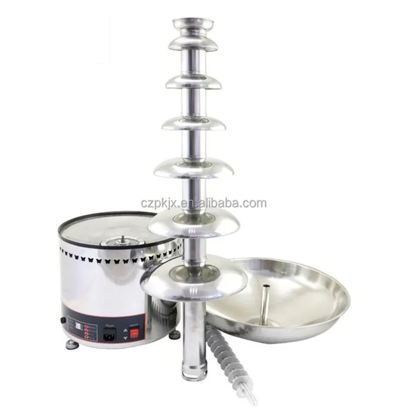4/5/6/7-Tier Electric Mini Chocolate Fondue Fountain Popular Chocolate Fountain Machine for Chocolate Waterfall