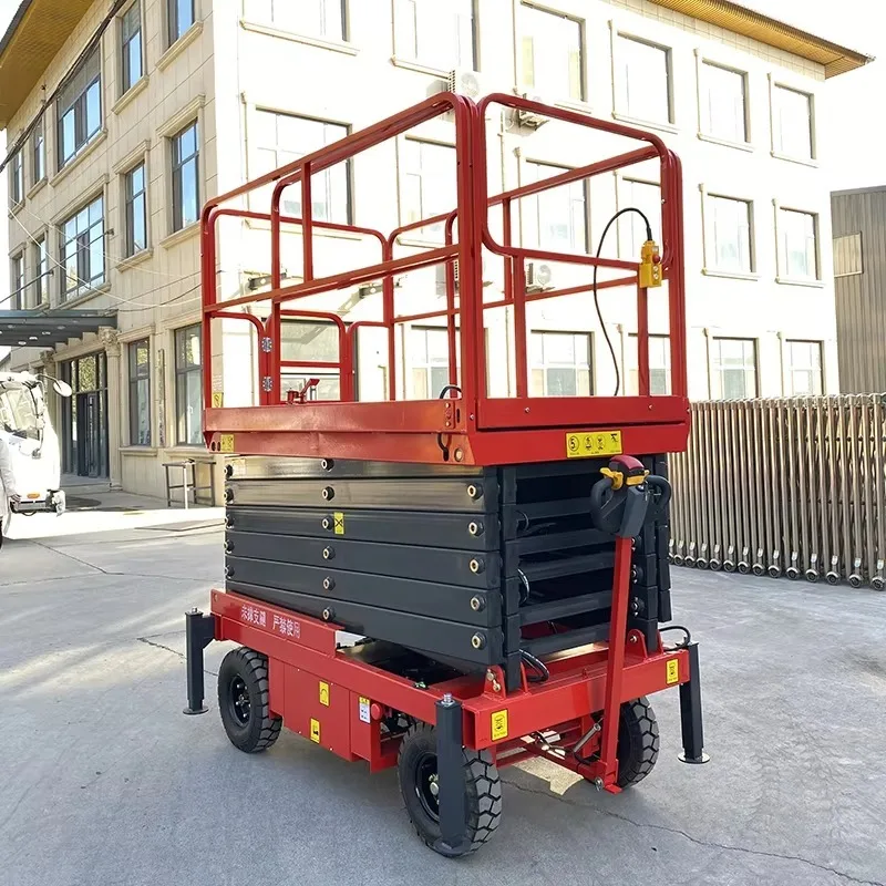 6m 8m 10m 12m 14m Aerial Work Platform Full Automatic Lift Portable Electric Scissor Lifts for Indoor Use