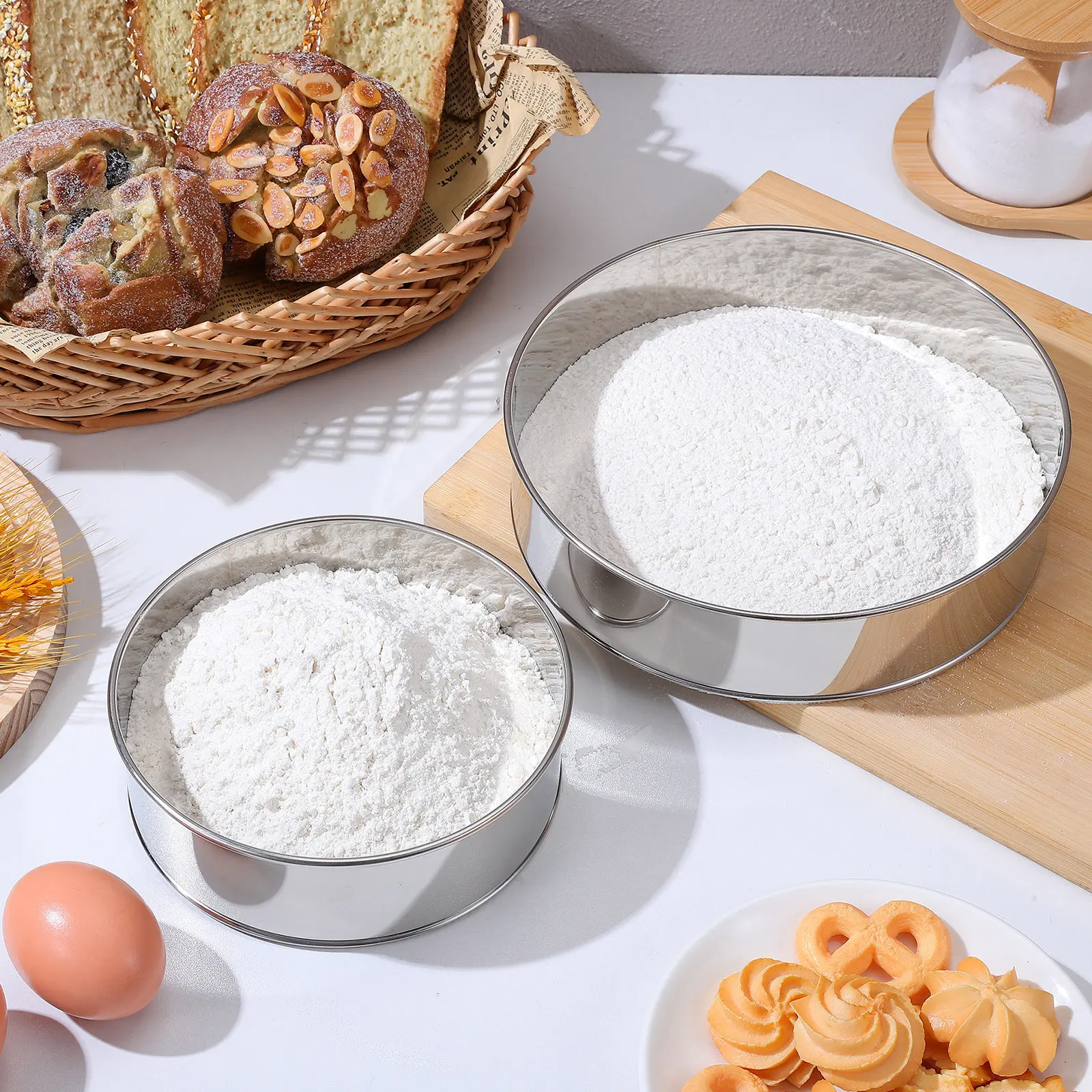 2 Pezzi Setaccio per Farina in - Baking Powder Kitchen recensione e prezzo