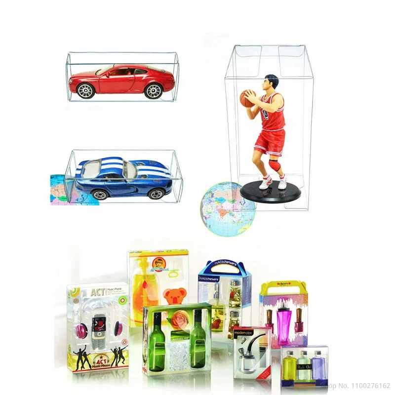 PVC Clear MATCHBOX TOMY Toy Car Model 1/64 TOMICA Hot Wheels Dust Proof Display Protection Box 82*40*30mm